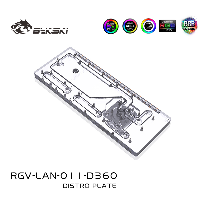 Акриловая панель BYKSKI Distro – обзор и цена Distro Plate Ddc Pump Combo