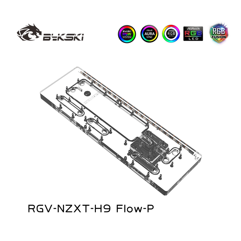 Bykski RGV-NZXT-H9 FIow-P акри – обзор и цена Distro Plate Ddc Pump Combo